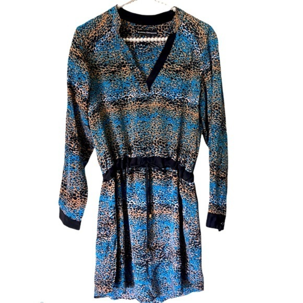 Karina Grimaldi Revolve Silk Shirt Dress